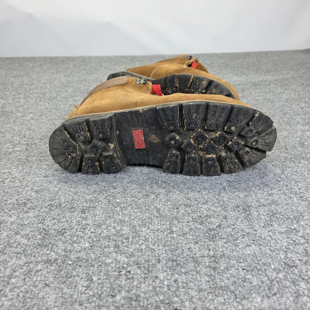 Vintage Leather Land Rover Mountaineering Hiking Boots Shoes Vibram Soles Size 9